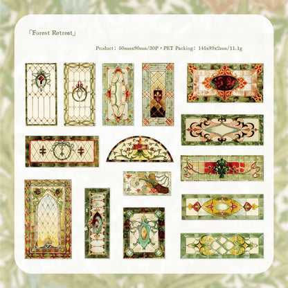Vintage Window View Stickers