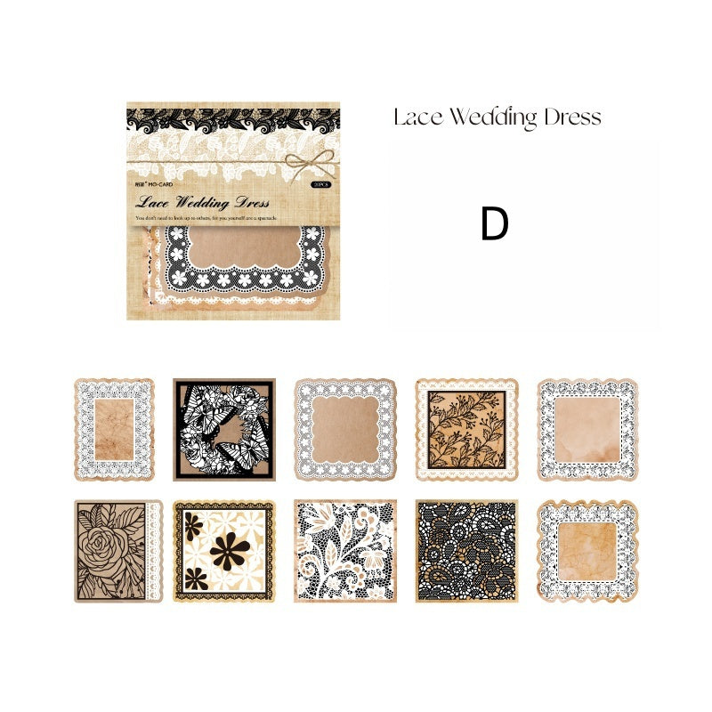 Vintage Yellowed Lace Paper