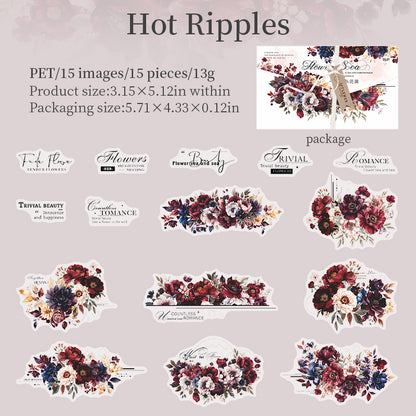 Twilight Flower Sea Stickers