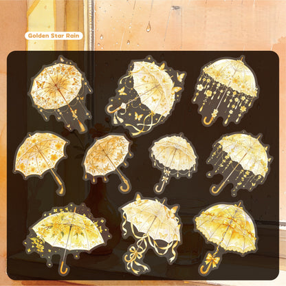 Raincloud Umbrella Stickers