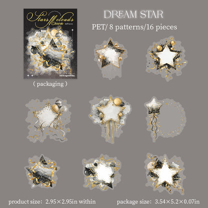 Clouds Star Moon Stickers