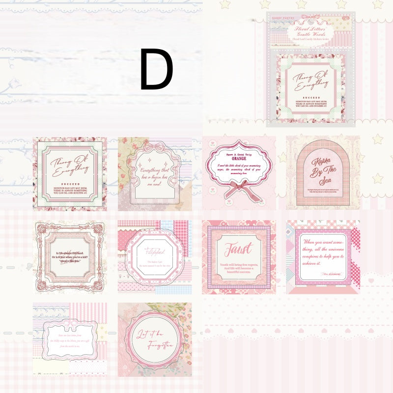 Floral Leaf Candy Stickers