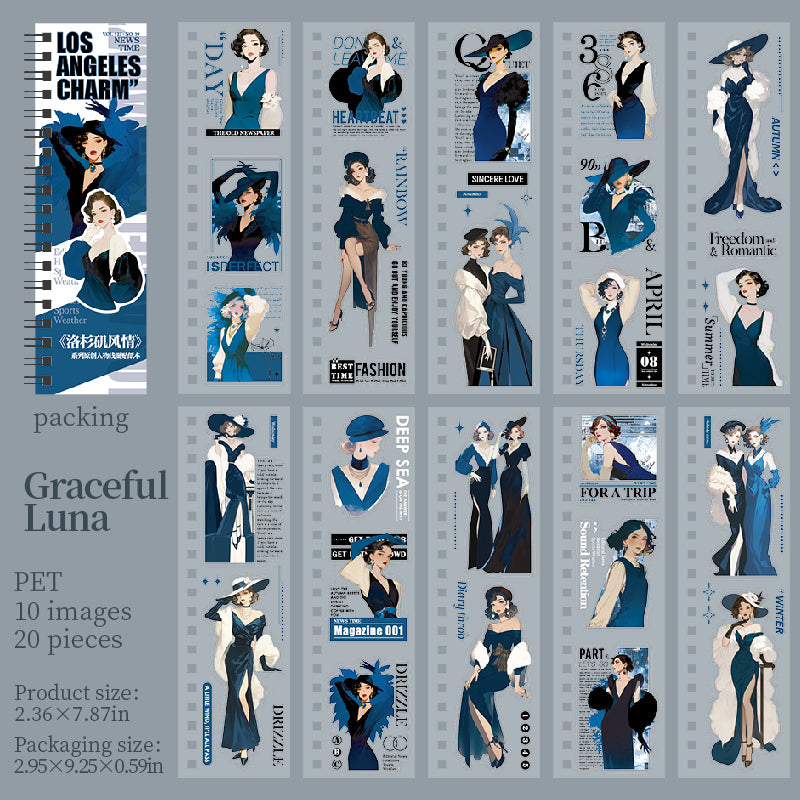 Los Angeles Charm Sticker Book