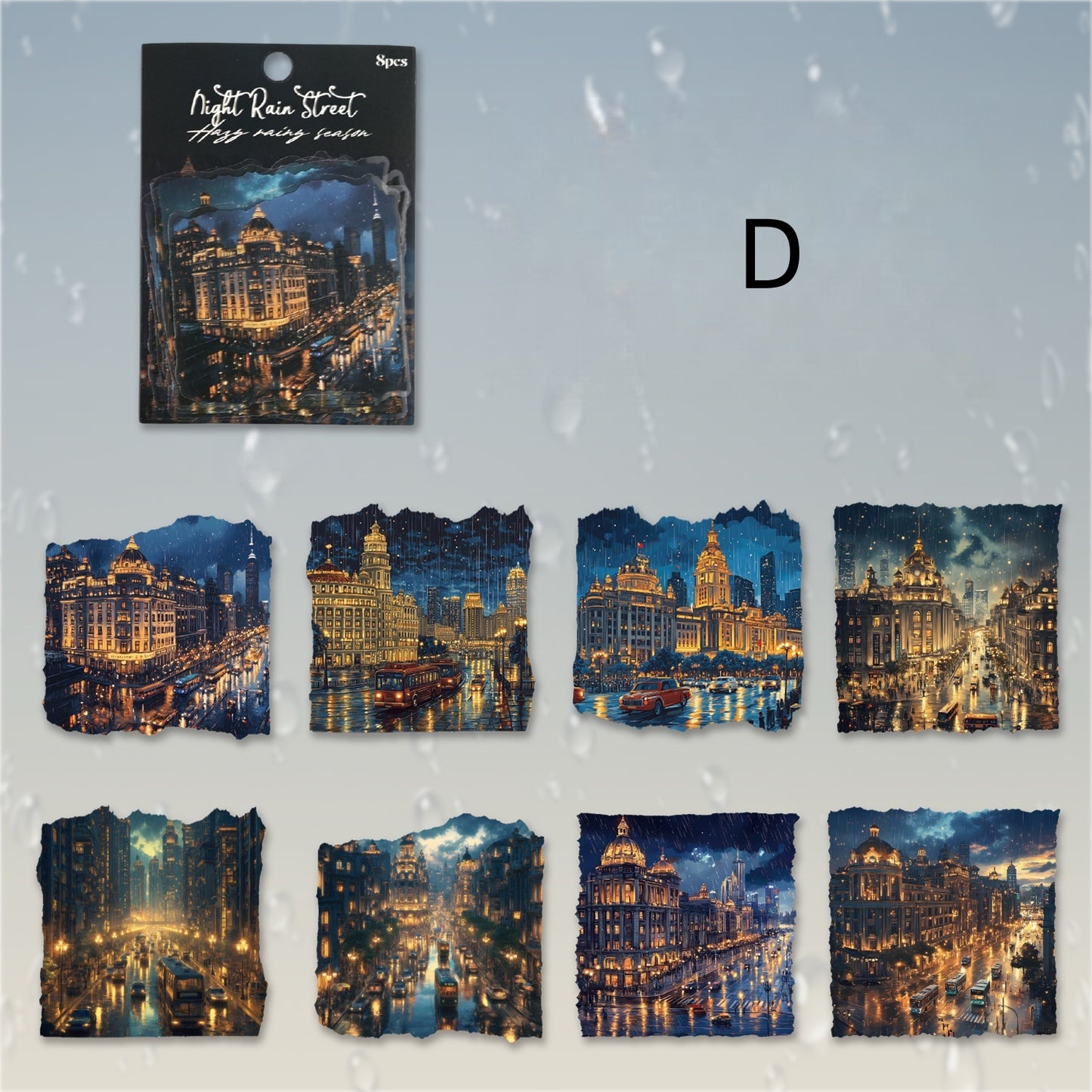 Misty Rainy Season Stickers