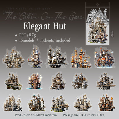 Cottage on the Gears Stickers