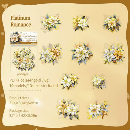 Christmas Blooms Sticker