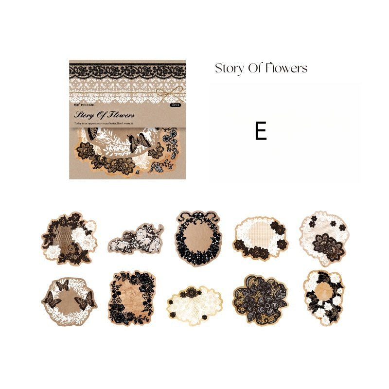 Vintage Yellowed Lace Paper