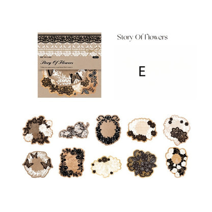 Vintage Yellowed Lace Paper