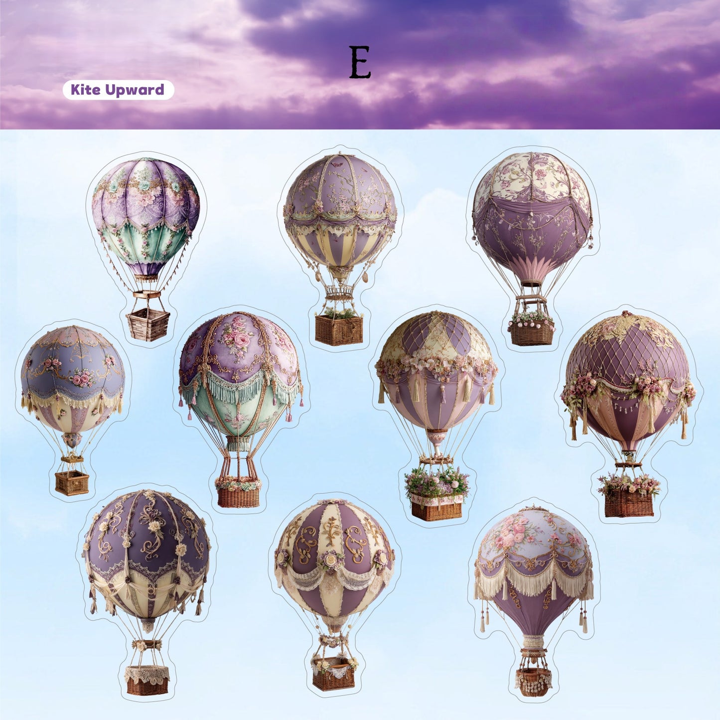 Hot Air Balloon Stickers