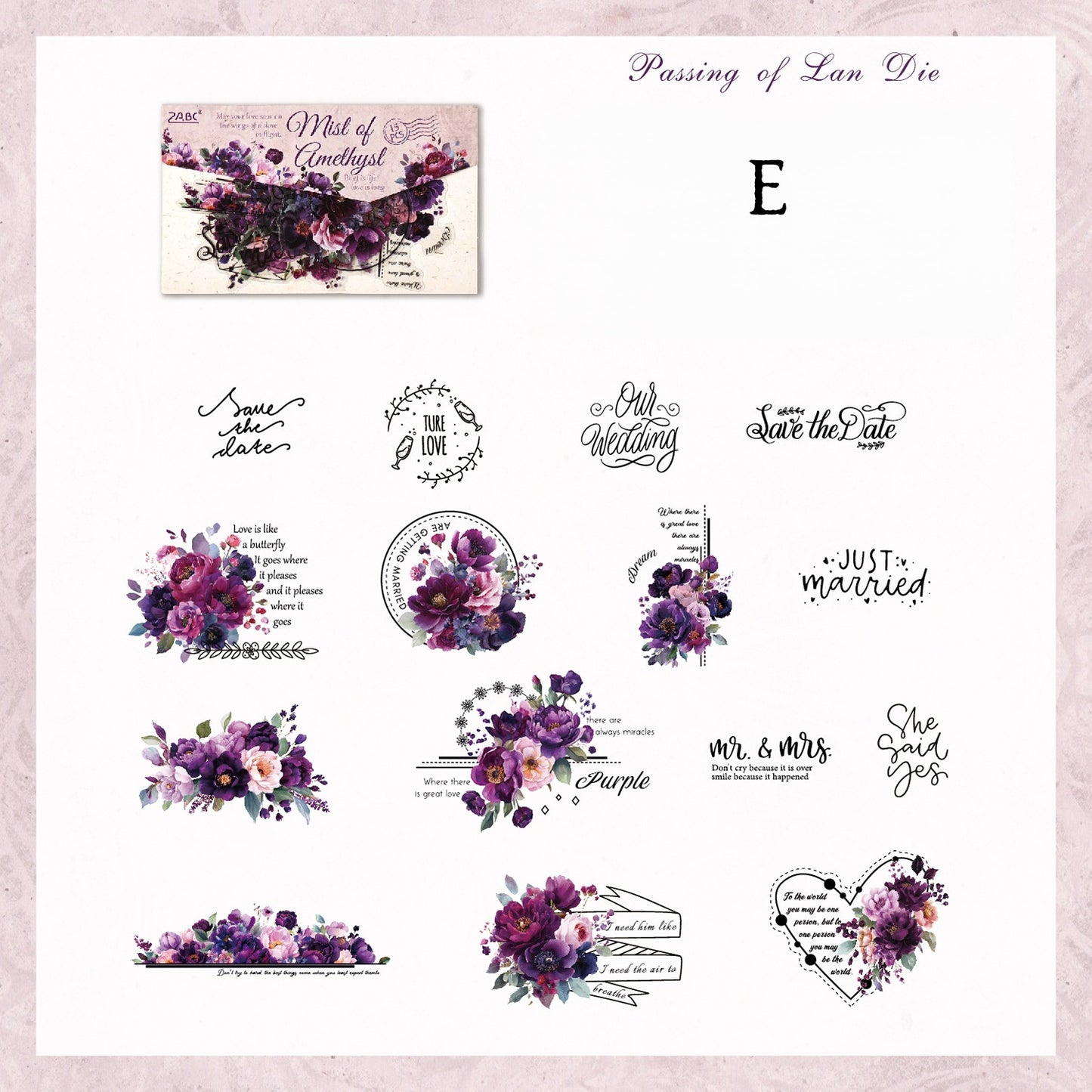 Tinted Silk Melody Stickers