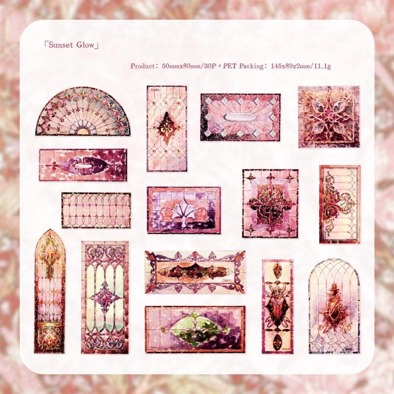 Vintage Window View Stickers