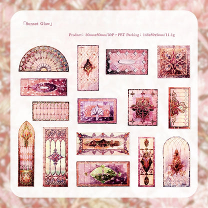 Vintage Window View Stickers