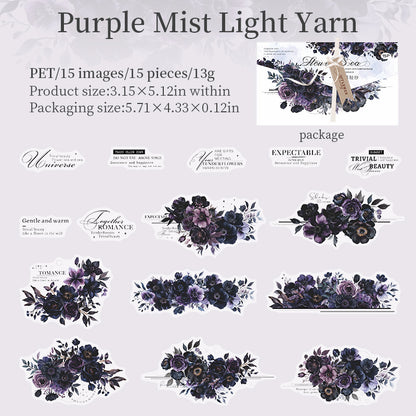 Twilight Flower Sea Stickers