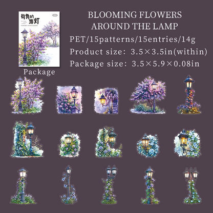 Street Corner Lamp Sticker