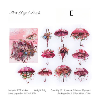 Floral Umbrella Concerto Stickers