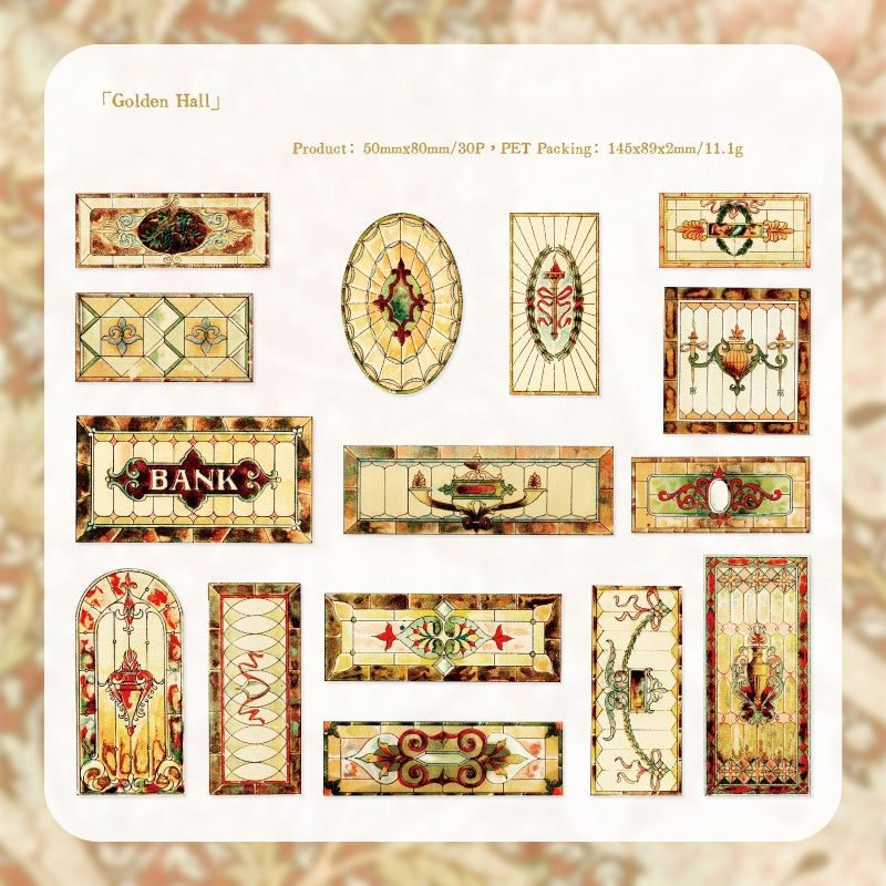 Vintage Window View Stickers