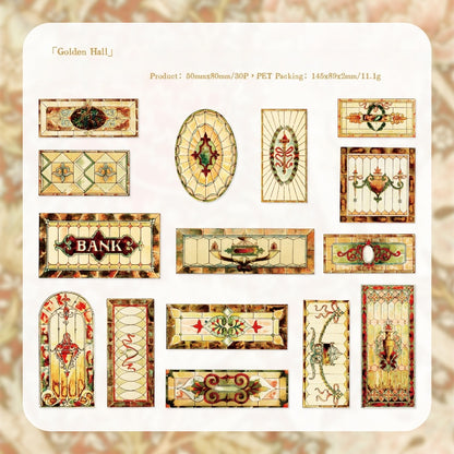 Vintage Window View Stickers