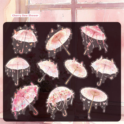 Raincloud Umbrella Stickers