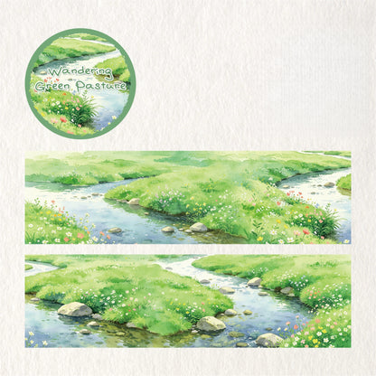 Wandering Green Pasture Washi Tape