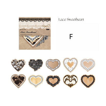 Vintage Yellowed Lace Paper