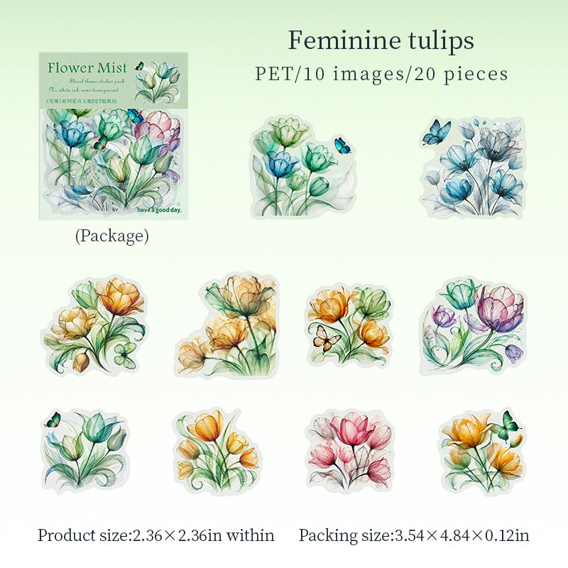 Flower Mist Stickers