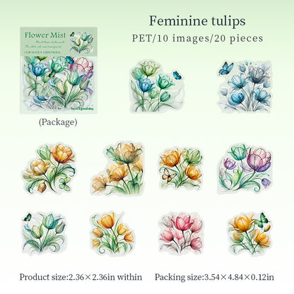 Flower Mist Stickers