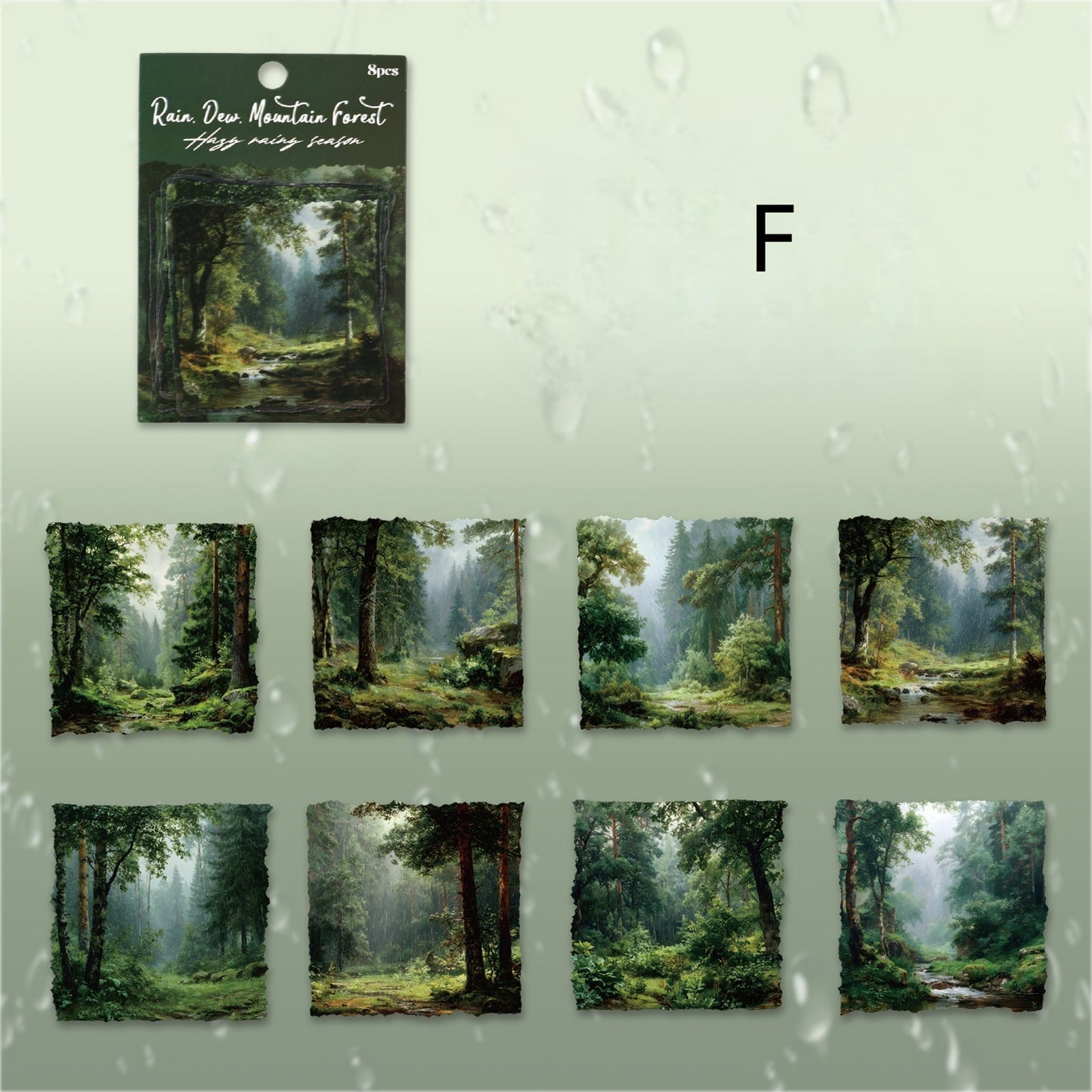 Misty Rainy Season Stickers