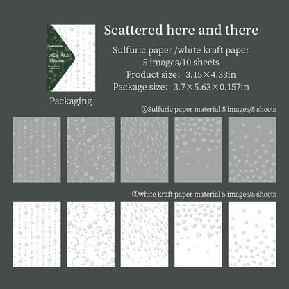 Misty White Blossoms Papers
