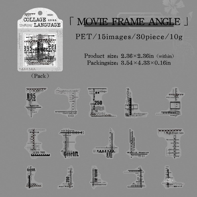 Collage Language Sticker