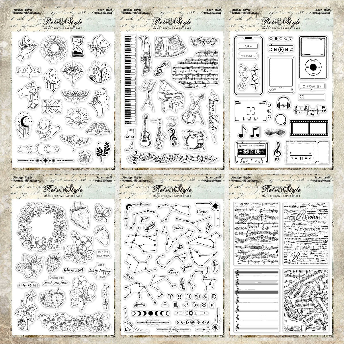 Clear Silicone Stamps 18