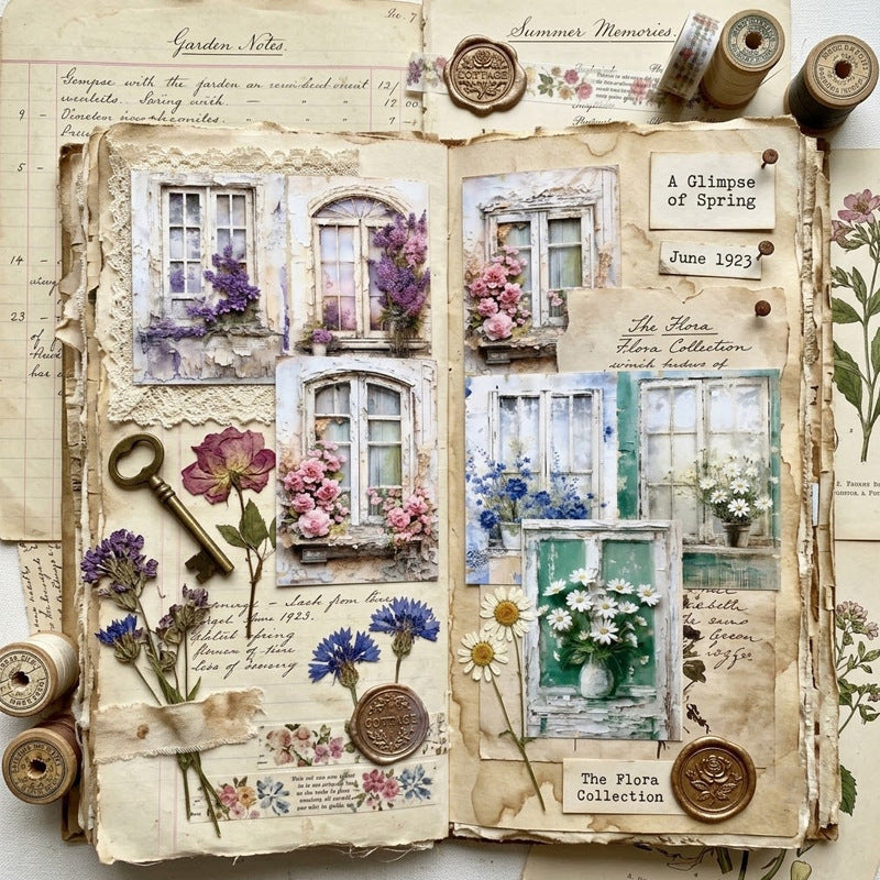 Window Bloom Journal Papers 8pcs