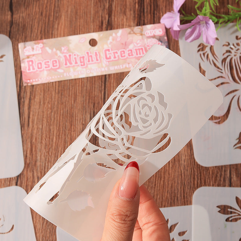 Flower Border Whisper Stencils