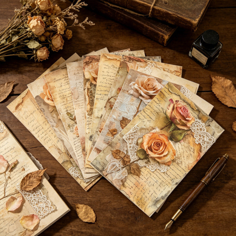 Romantic Rose Papers 16pcs