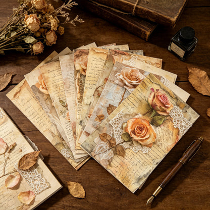 Romantic Rose Papers 16pcs