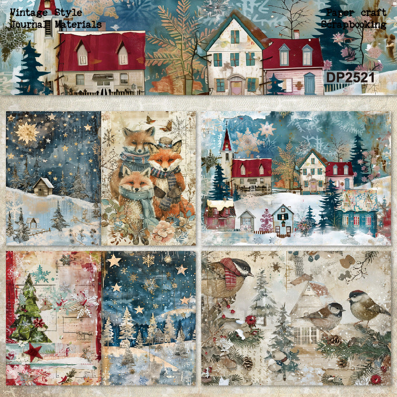 Cozy winter Papers 8pcs