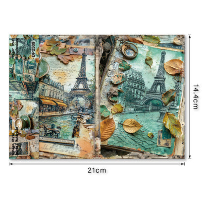 Eiffel Tower Papers 8pcs