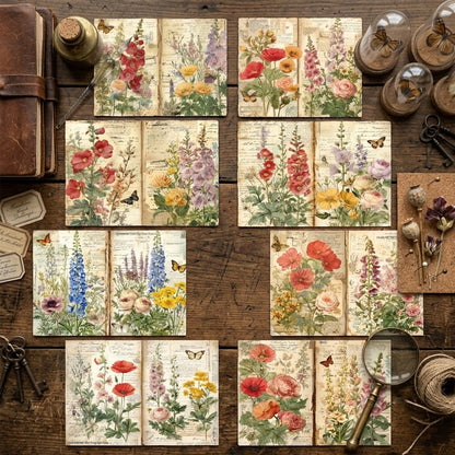 Botanical Garden Journal Papers 8pcs