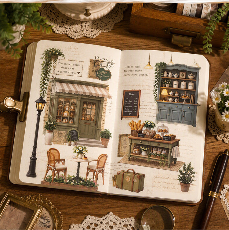 Clay-Style Diorama Stickers Collection