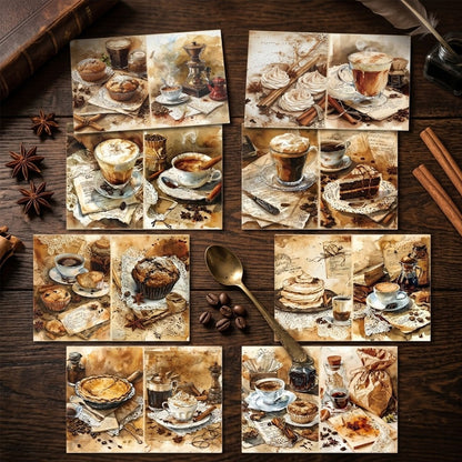 Coffee and Dessert Journal Papers 8pcs
