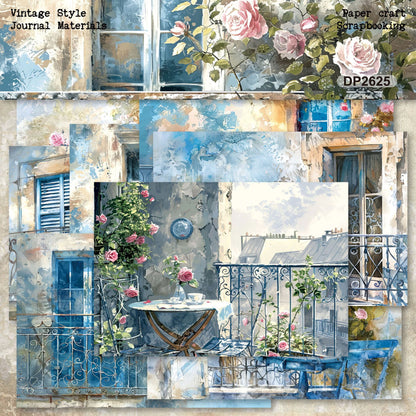French Balcony Papers 8pcs