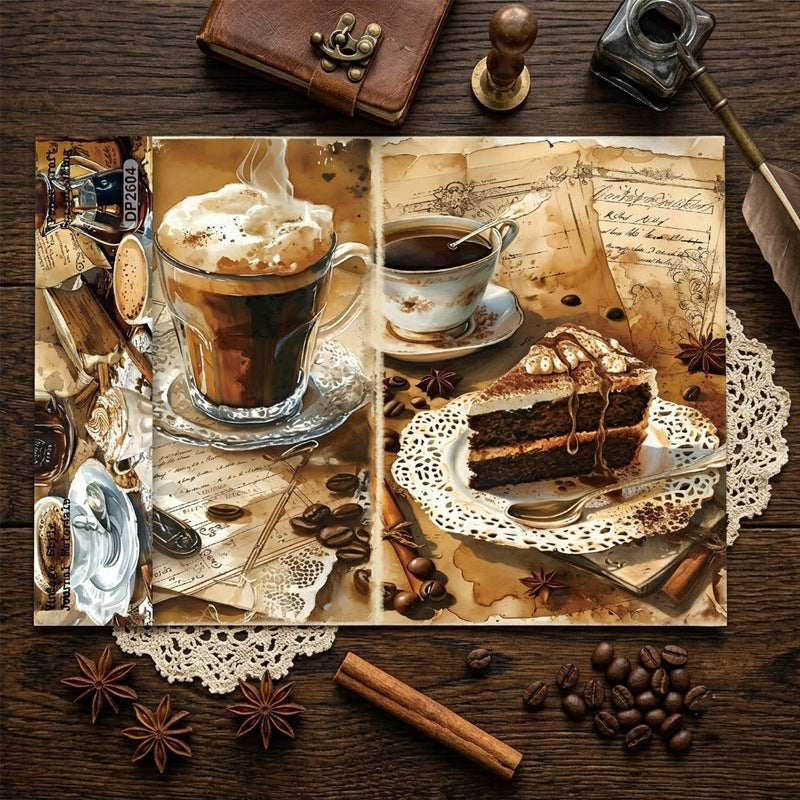 Coffee and Dessert Journal Papers 8pcs