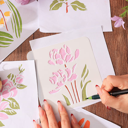 Flower Border Whisper Stencils