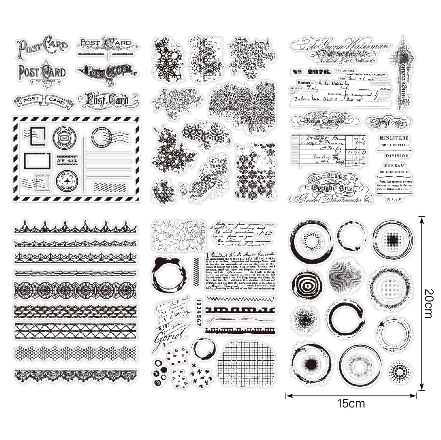Clear Silicone Stamps 03