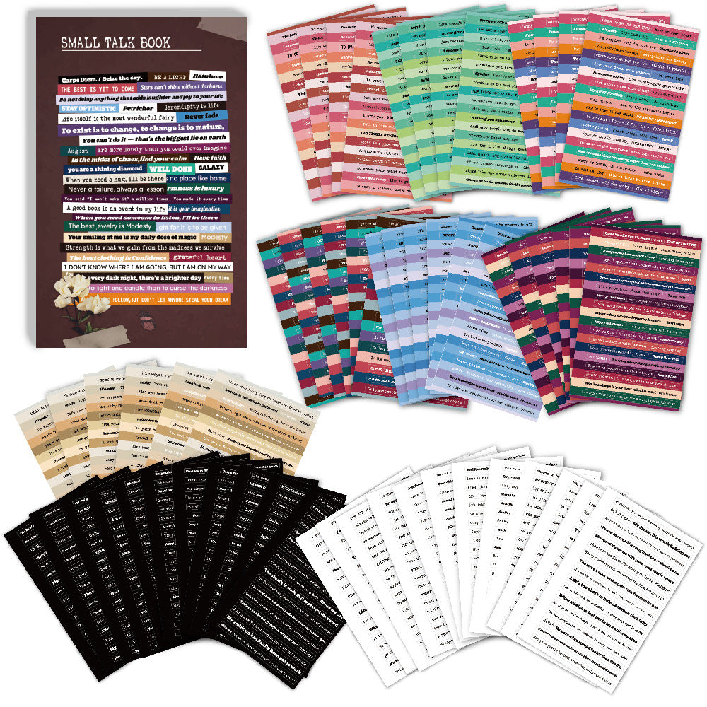 Small Talk Text Sticker Book