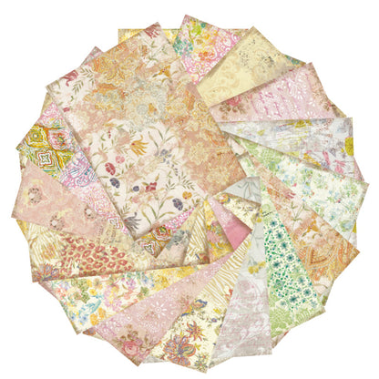 Pastel Floral Pattern Papers 16pcs