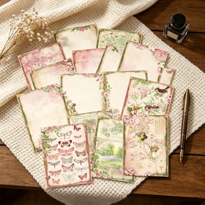 Romantic Floral Papers 16pcs