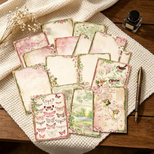 Romantic Floral Papers 16pcs
