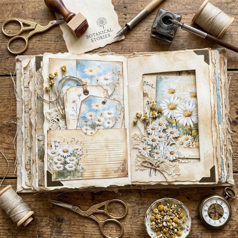 Daisy Garden Journal Papers 8pcs
