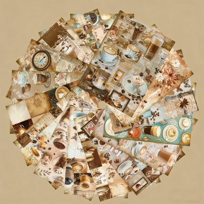 Coffee-themed Papers 16pcs