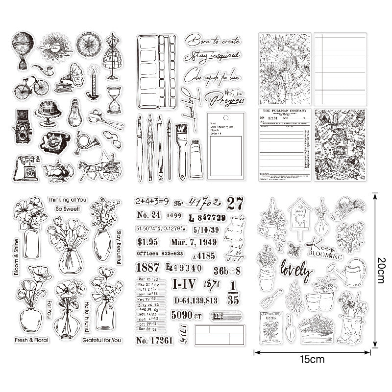 Clear Silicone Stamps 14